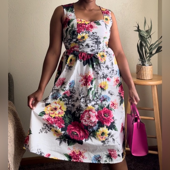 Anthropologie Cottagecore Dress (Unique Farmhouse Pattern) (NWOT) - Picture 13 of 13